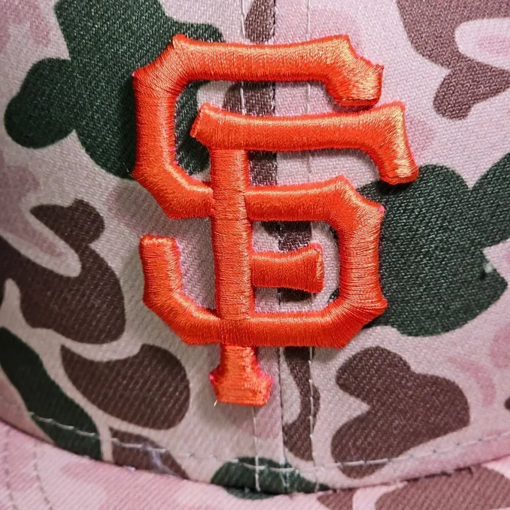 New Era San Francisco Giants Duck Camo 59Fifty Fitted Hat 2010 World Serie 7 1/4